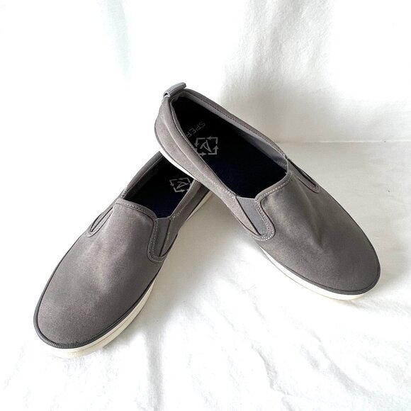 New Sperry Women's Grey Crest Twin Gore Seacycled Slip On Sneakers, Size 10 - Picture 6 of 14